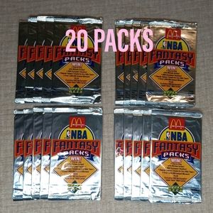20 Packs - Basketball Trading Cards 1992 - 1993 Upper Deck McDonalds NBA Fantasy